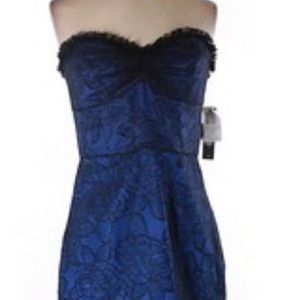 BRAND NEW Jill Stuart Black and Blue Lace Dress